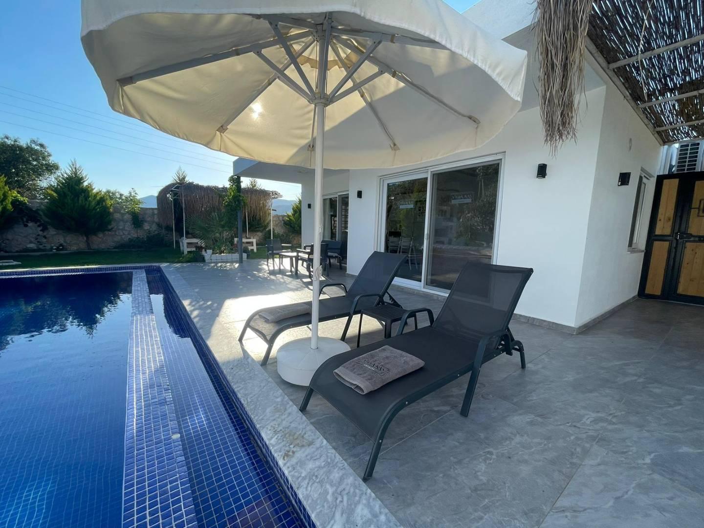 Kaş Sarıbelen'de Balayı Çiftlerine Uygun, Özel Havuzlu, Ferah Villa-43533