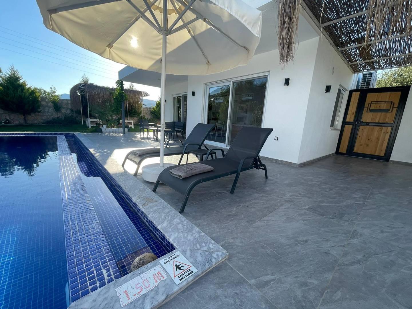 Kaş Sarıbelen'de Balayı Çiftlerine Uygun, Özel Havuzlu, Ferah Villa-43533