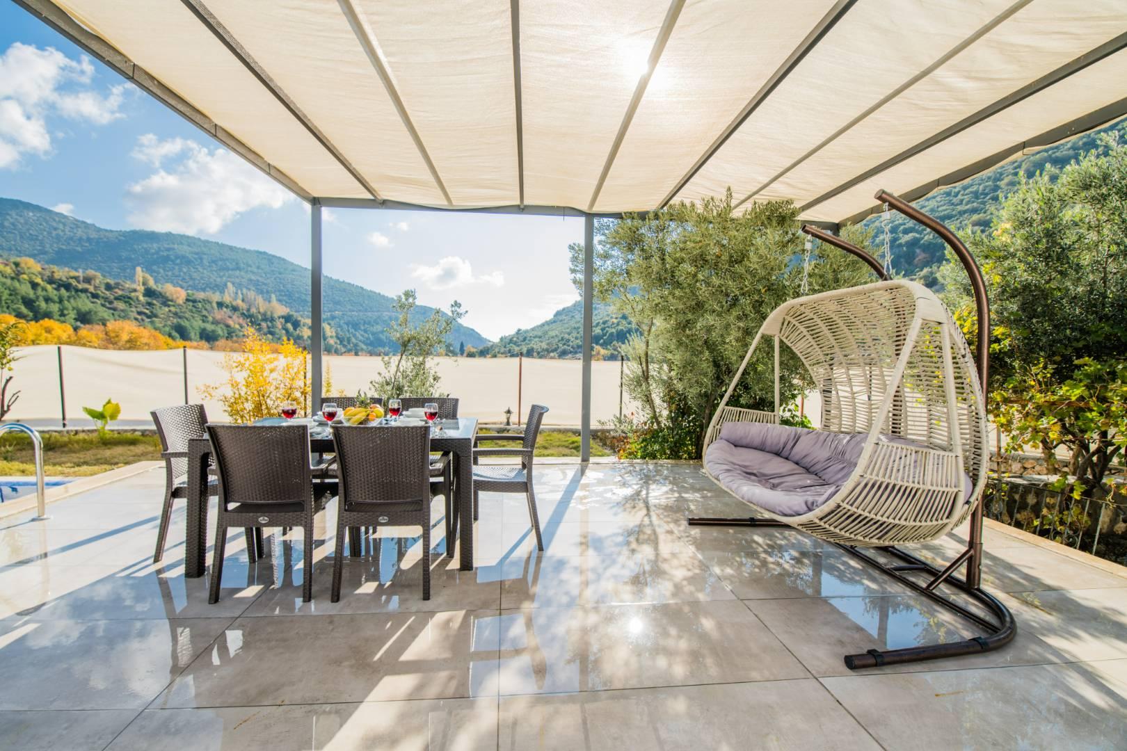 Kaş Sarıbelen'de Doğa İçerisinde, Özel Havuzlu, Kiralık Villa-43553