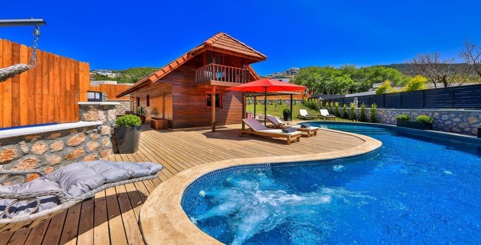 Kaş Sarıbelen'de Gözlerden Uzak, Özel Havuzlu, 5 Kişilik Villa