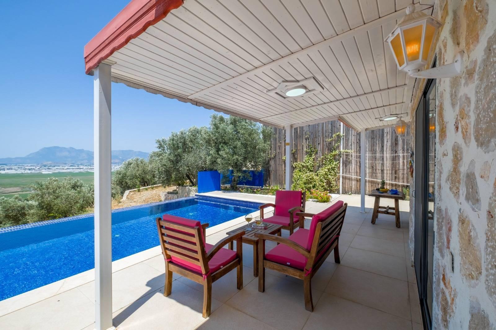 Kaş Üzümlü'de Balayı Çiftlerine Uygun, Özel Havuzlu, Romantik Villa-39817