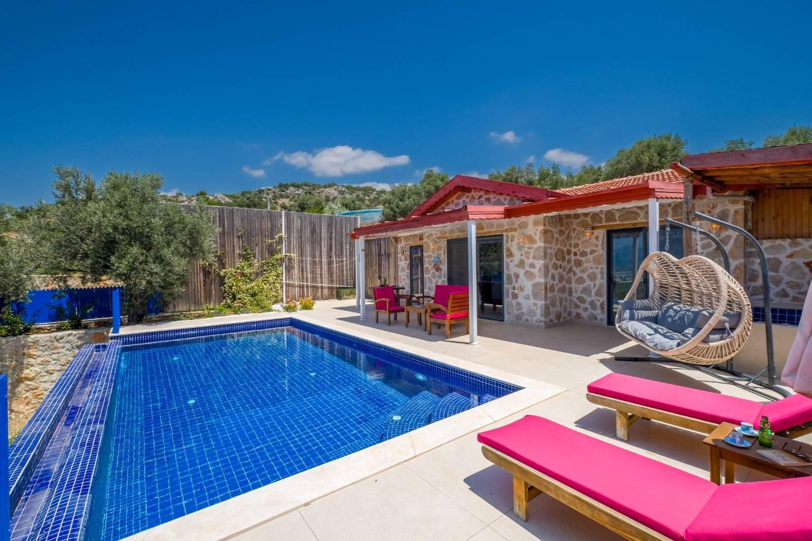 Kaş Üzümlü'de Balayı Çiftlerine Uygun, Özel Havuzlu, Romantik Villa-39817