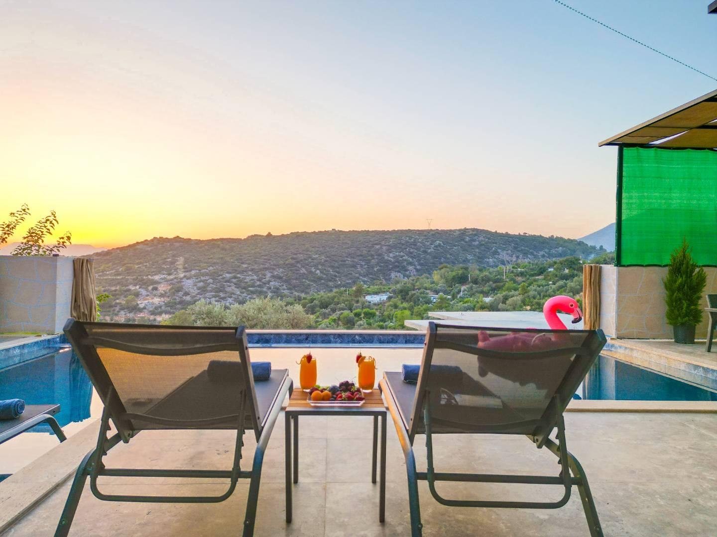 Kaş İslamlar'da Doğa Manzaralı, Isıtmalı Özel Havuzlu, Jakuzili Villa-41272