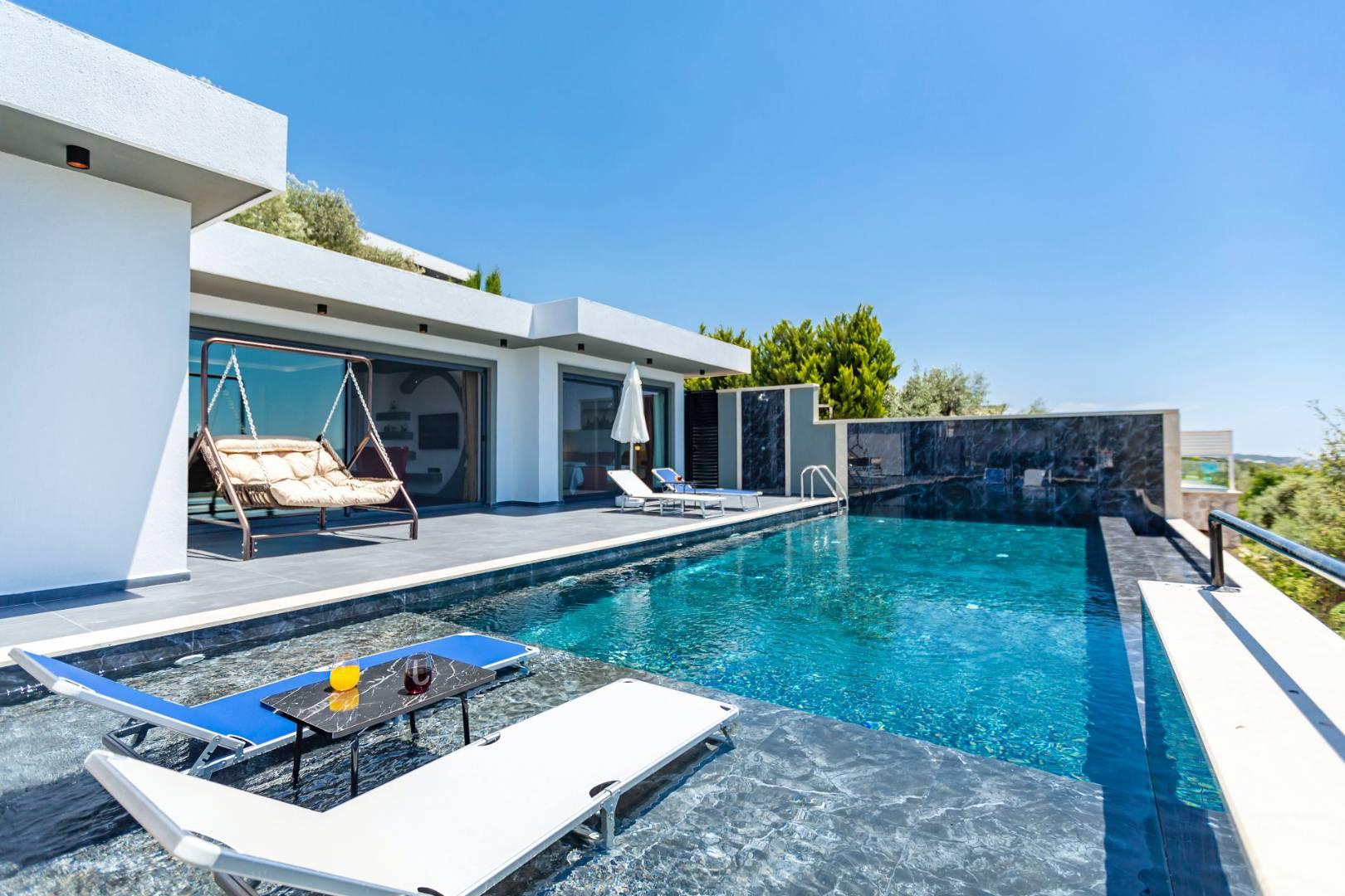 Kaş Üzümlü'de Doğayla Baş Başa, Özel Havuzlu, Jakuzili, Balayı Villası-41228