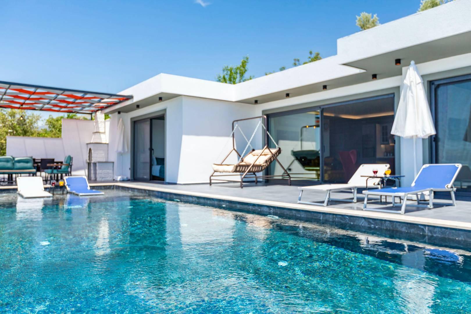 Kaş Üzümlü'de Doğayla Baş Başa, Özel Havuzlu, Jakuzili, Balayı Villası-41228