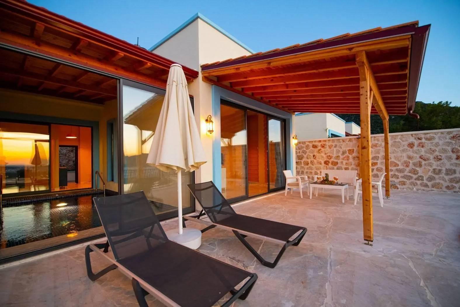 Kaş Yeşilköy'de Doğa İçerisinde, Özel Havuzlu, Saunalı Villa-43955