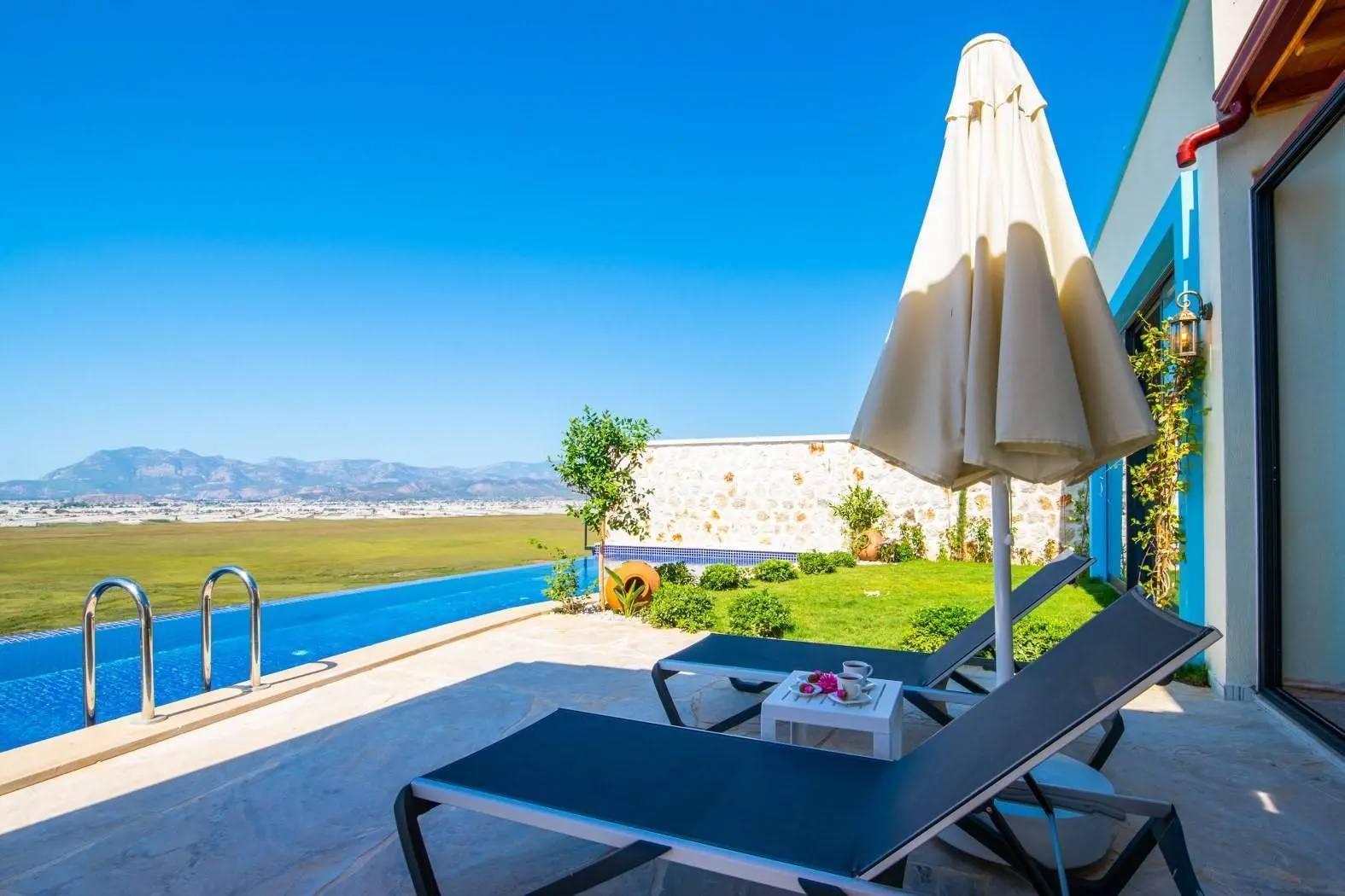 Kaş Yeşilköy'de Şehrin Gürültüsünden Uzakta, Özel Havuzlu, Şık Villa-43956