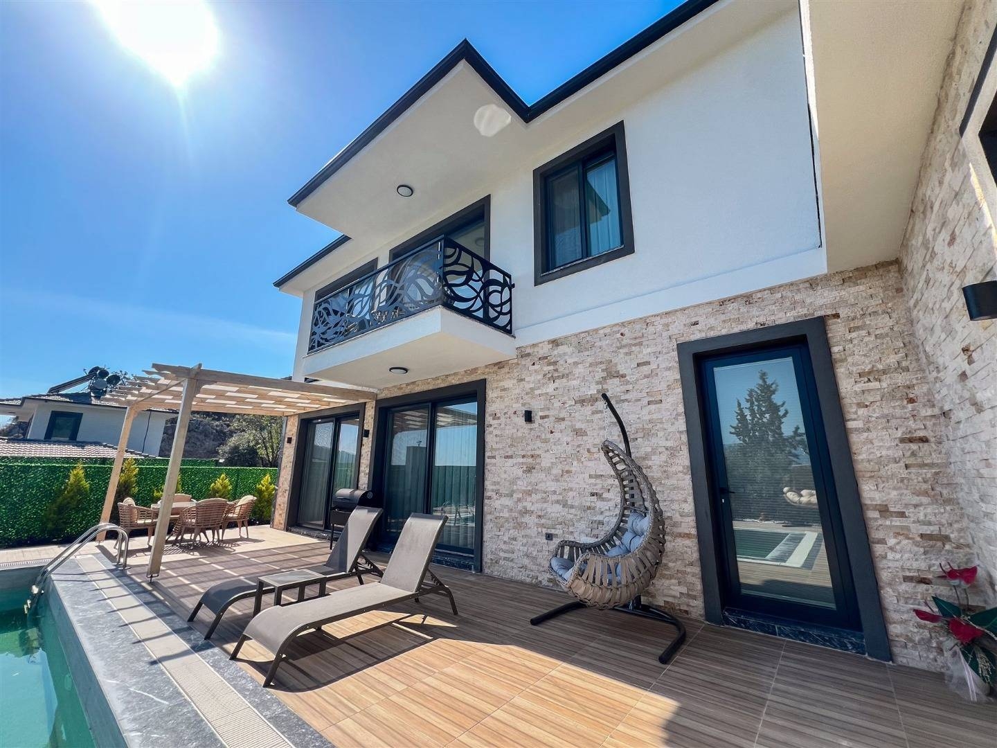 Fethiye Kayaköy'de Doğanın Kucağında, Özel Havuzlu, Modern Villa