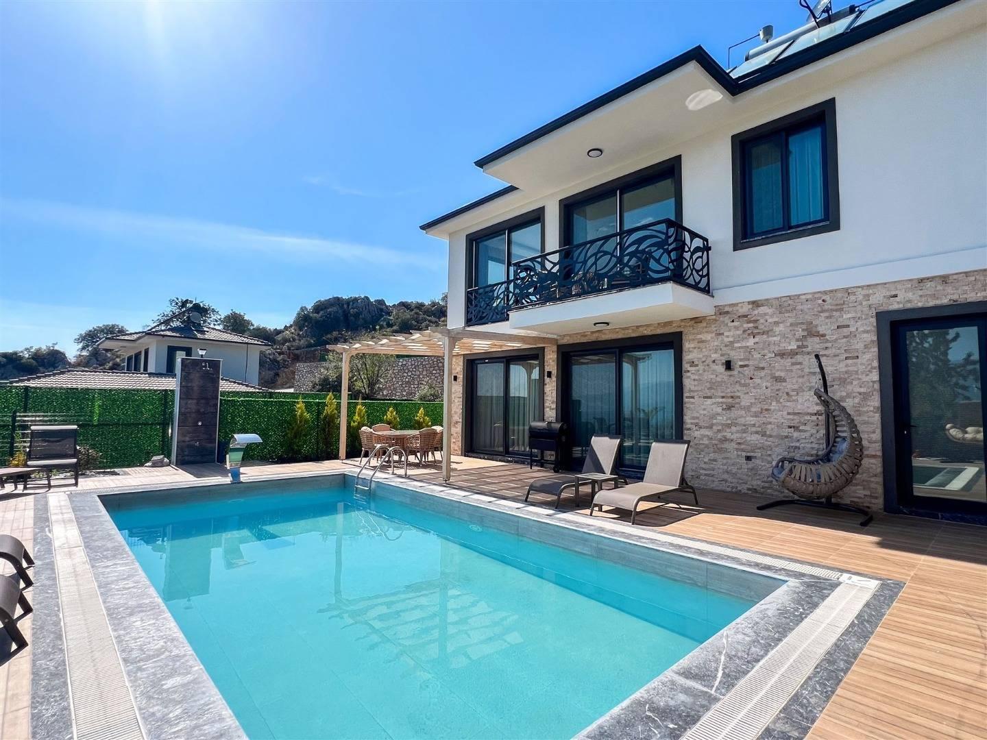 Fethiye Kayaköy'de Doğanın Kucağında, Özel Havuzlu, Modern Villa-42137