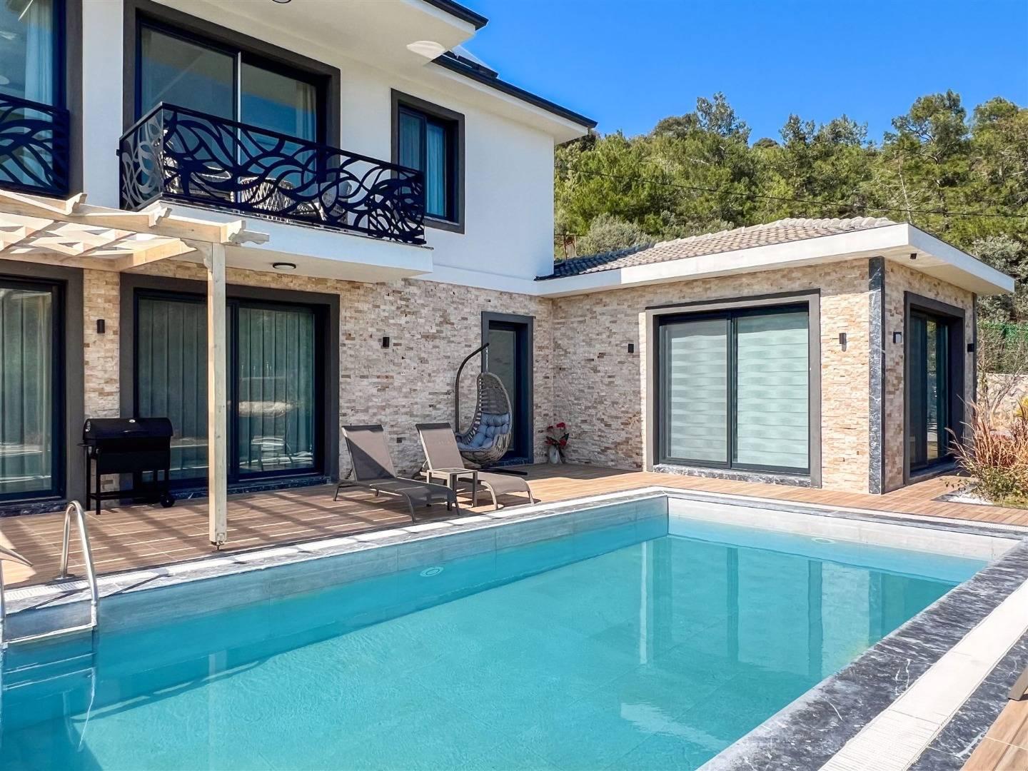 Fethiye Kayaköy'de Doğanın Kucağında, Özel Havuzlu, Modern Villa-42137