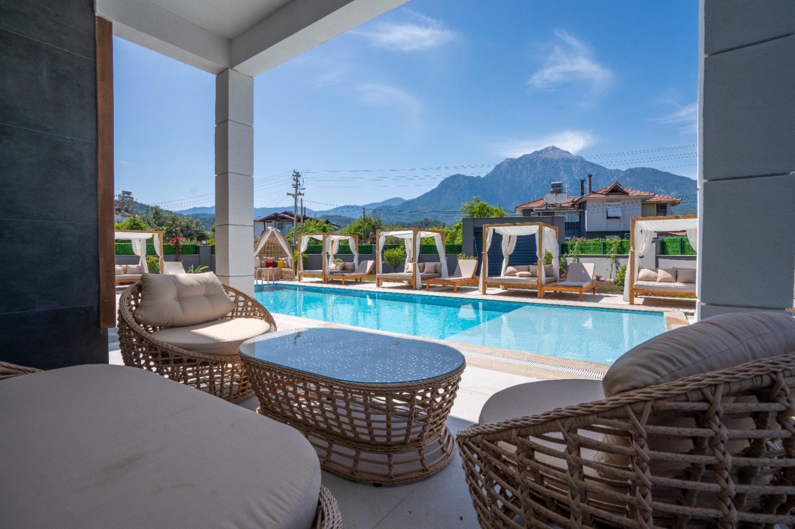 Kemer Tekirova'da Deniz Yakın, Sakin Konumda, Lüks Ev-35042