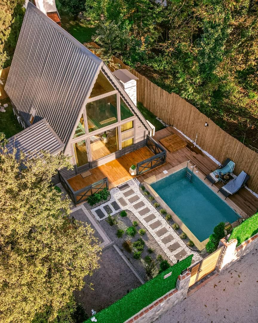 Sapanca Kırkpınar'da Sakin Konumda, Isıtmalı Havuzlu, Modern Bungalov-39596