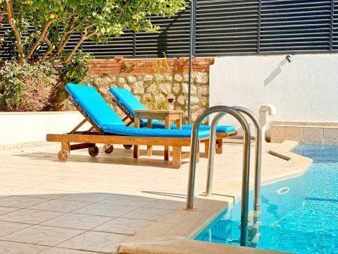 Kaş Kalkan'da Panoramik Deniz Manzaralı, Özel Havuzlu Şık Villa-39896