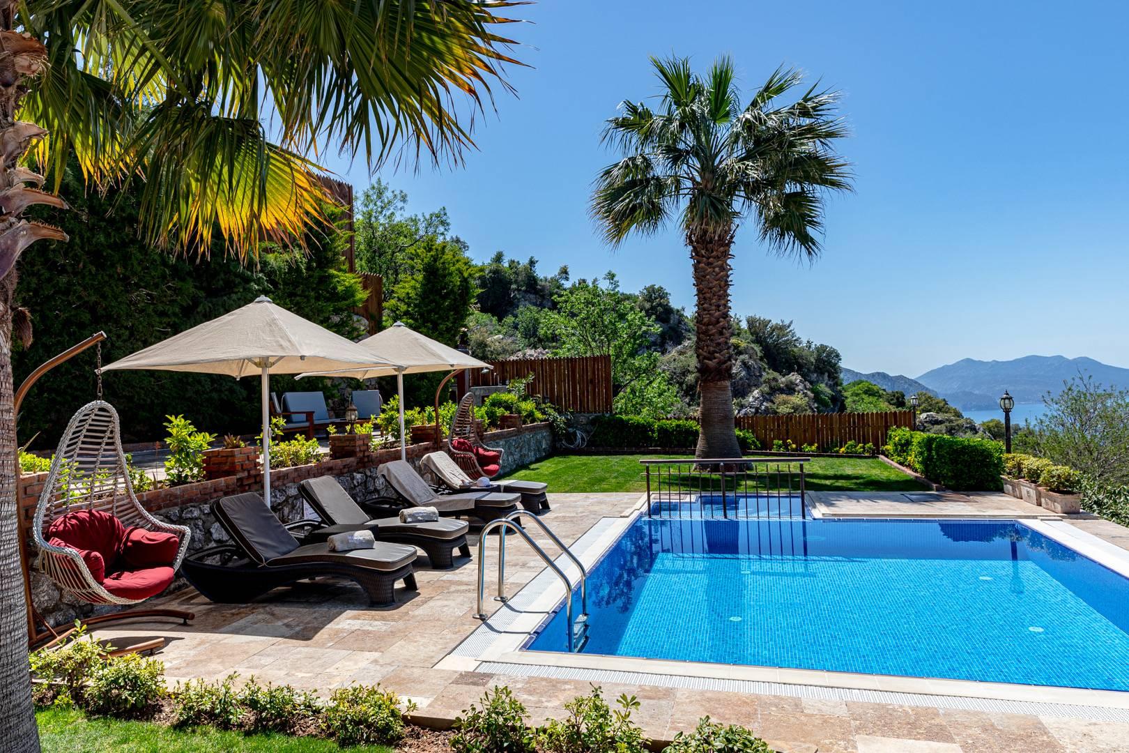 Marmaris Söğüt'de Enfes Deniz Manzaralı, Özel Havuzlu, Lüks Villa-43746