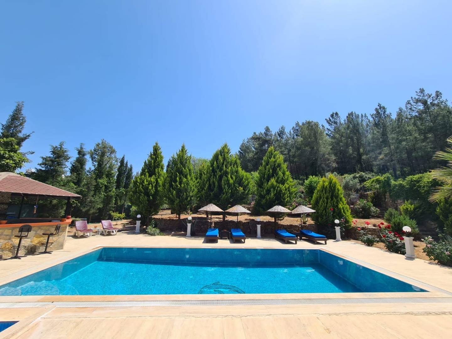 Muğla Milas'ta Kalabalık Ailelere Uygun, Özel Havuzlu, Kiralık Villa