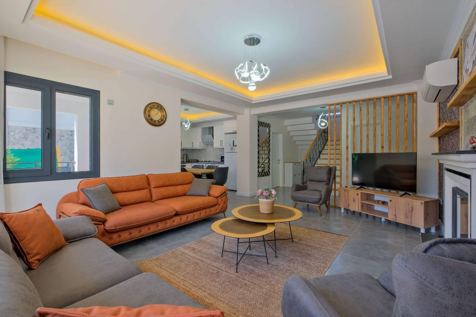 Fethiye Babataşı'nda Modern Tasarımlı, Özel Havuzlu, Lüks Villa -38636