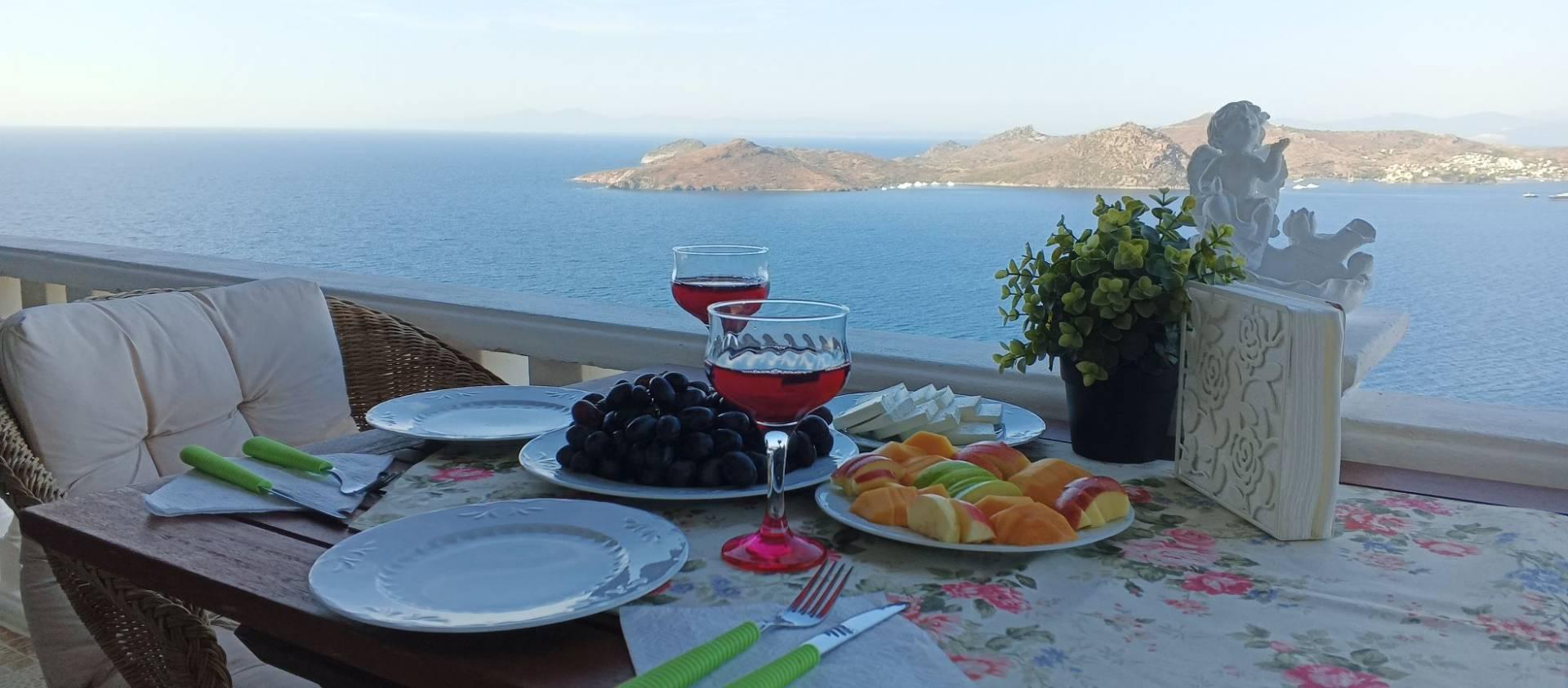 Muğla Bodrum'da Panoramik Deniz Manzaralı, 4 Kişilik, Modern Villa-38122