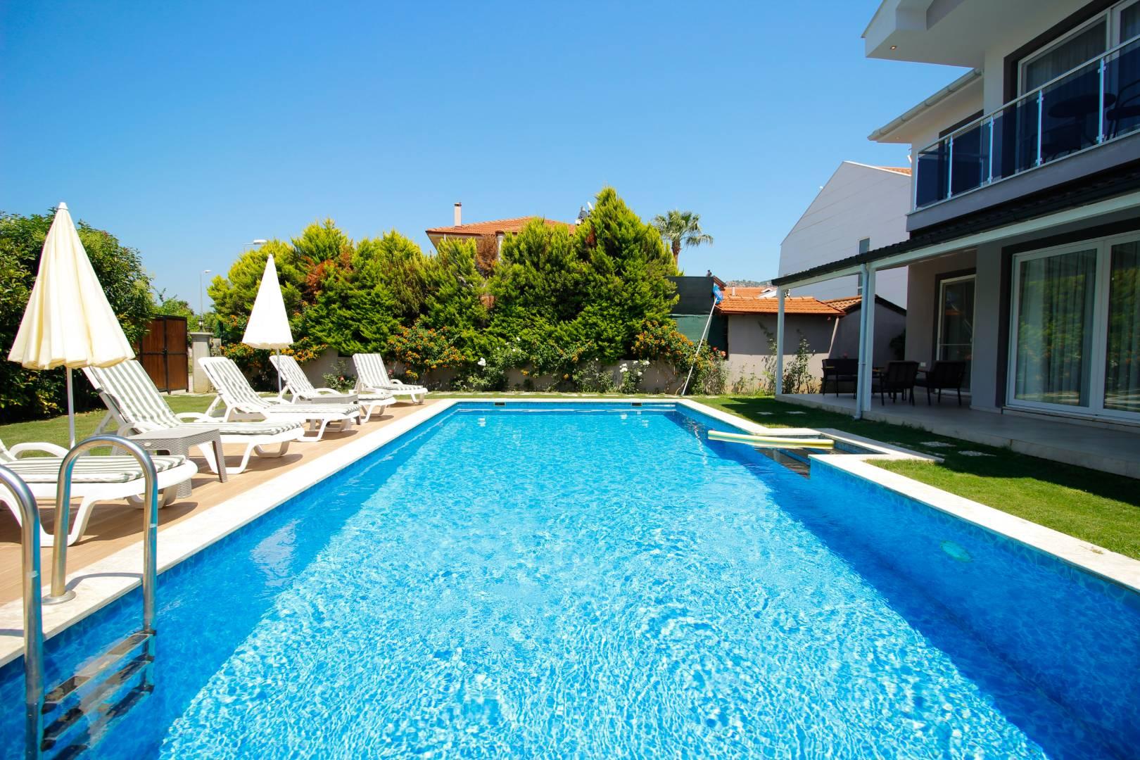 Ortaca Dalyan'da Geniş Ailelere Uygun, Özel Havuzlu, Bahçeli Villa-43238
