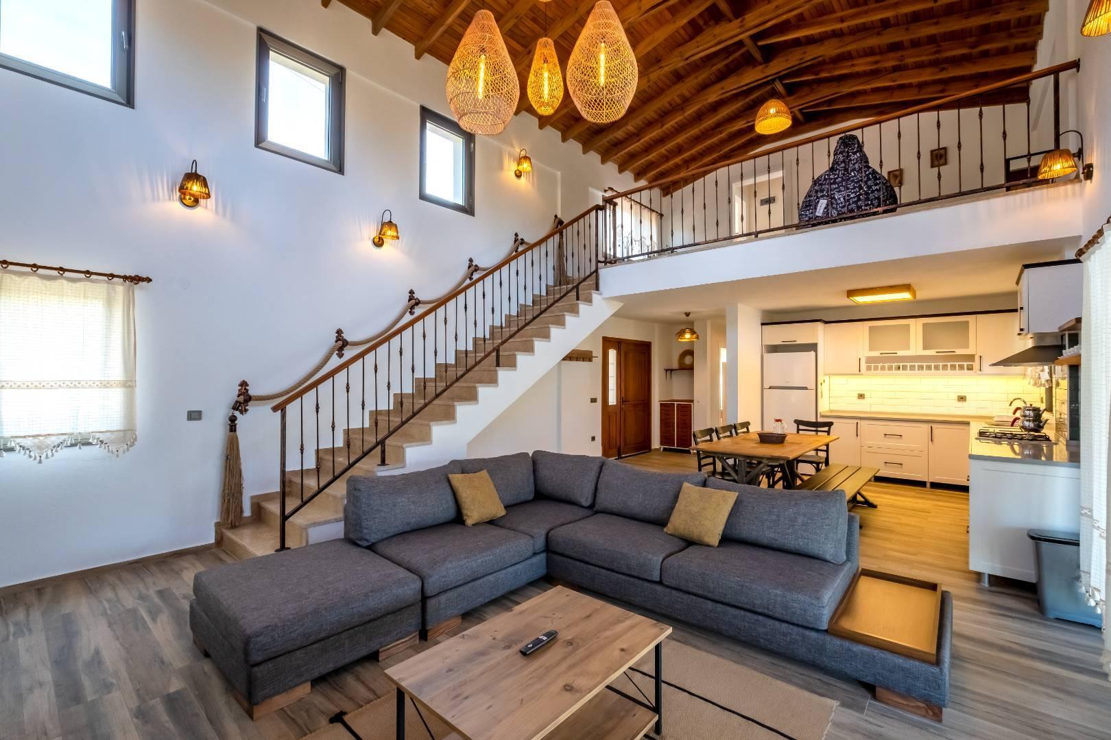 Muğla Datça'da Kalabalık Aileler İçin Uygun, Özel Havuzlu, Şık Villa-34556