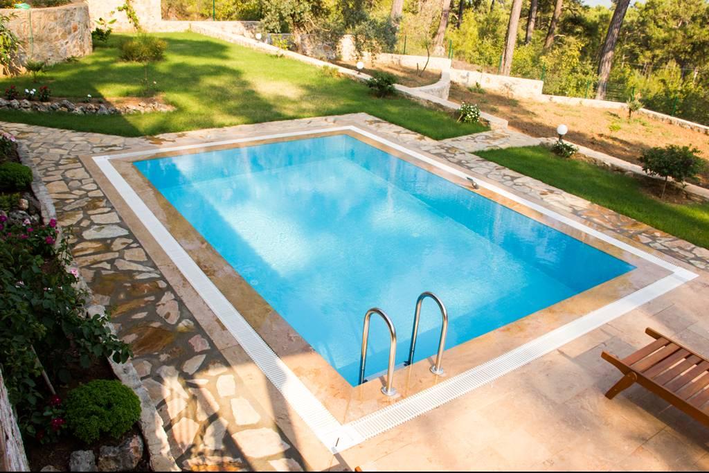 Muğla Menteşe'de Taş Konseptli, Özel Havuzlu, Bahçeli Villa-43761