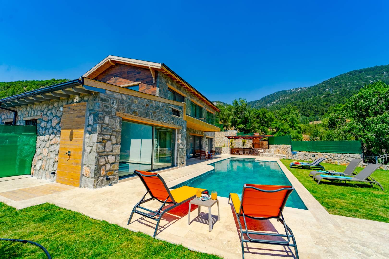 Muğla Seydikemer'de Gözlerden Uzak, Özel Havuzlu, Otantik Villa-41823