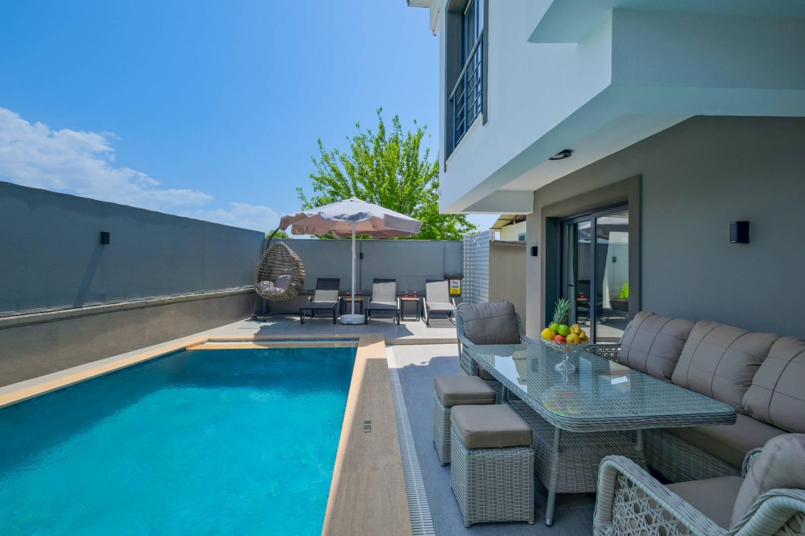 Muğla Seydikemer'de Muhteşem Doğada, Özel Havuzlu, Kiralık Villa-41405