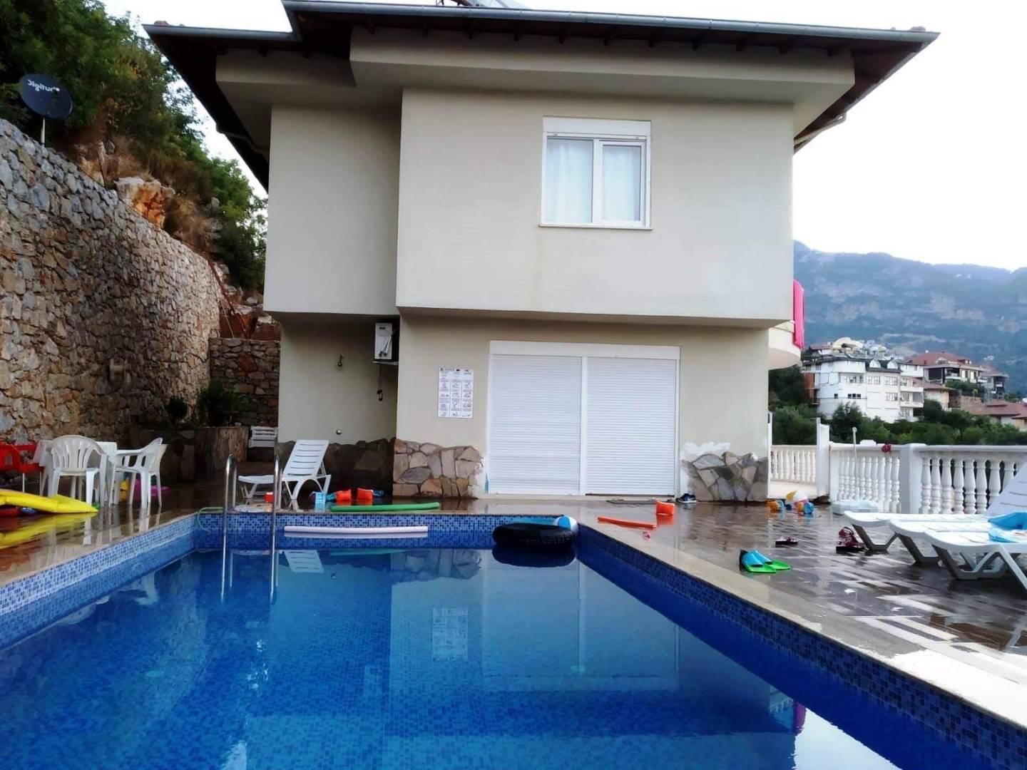 Alanya Sugözü'nde Deniz Manzaralı, Özel Havuzlu, 6 Kişilik Villa-42156