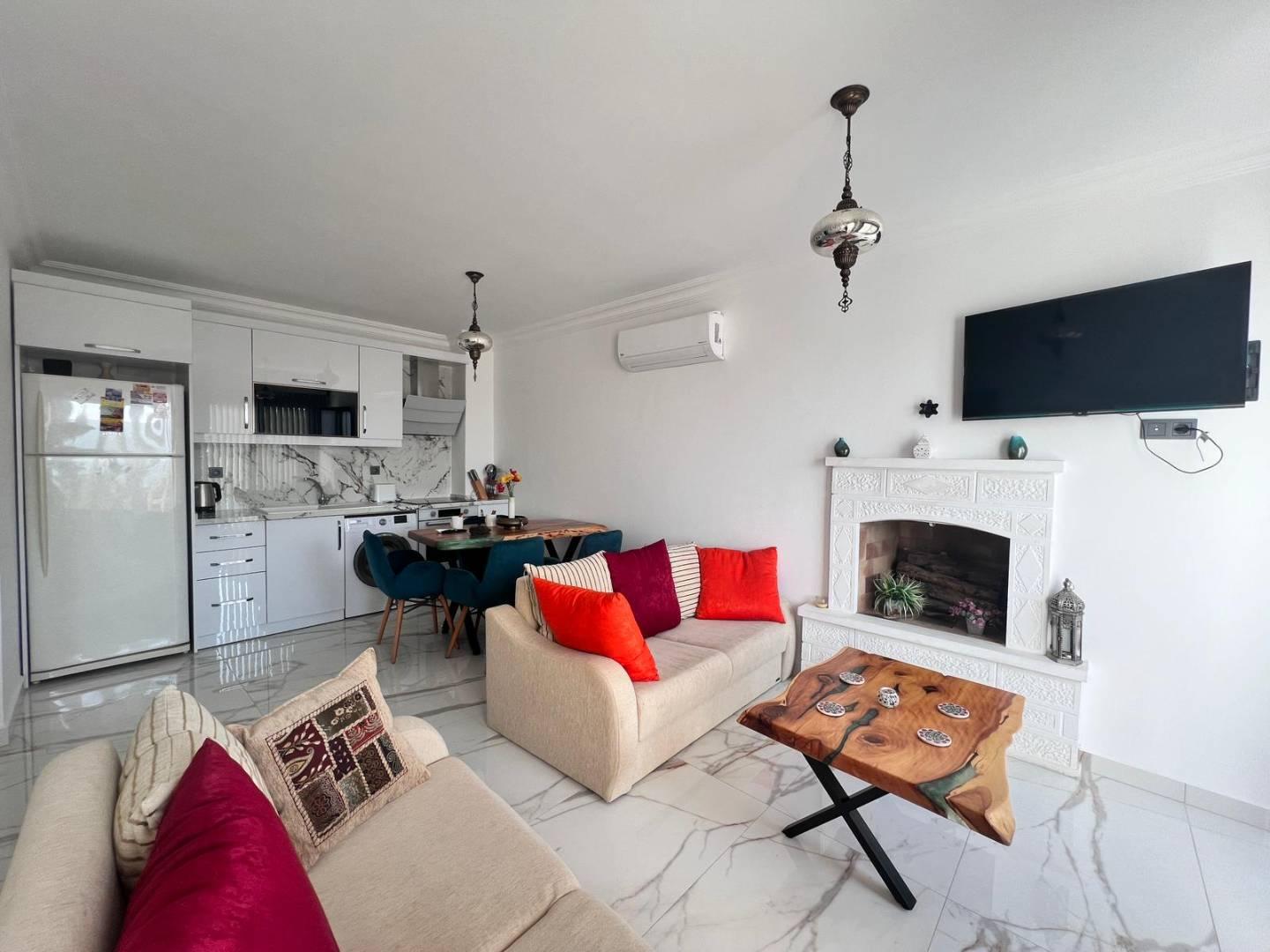 Fethiye Ölüdeniz'de Site İçerisinde, Ortak Havuzlu, Modern Daire-41501