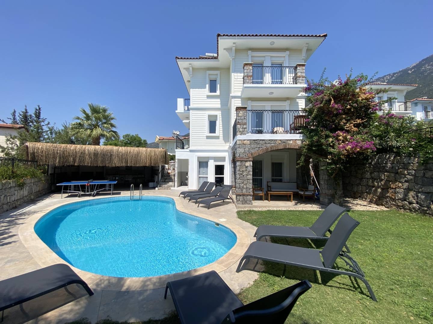 Fethiye Ölüdeniz'de Kalabalık Ailelere Uygun, Özel Havuzlu, Şık Villa