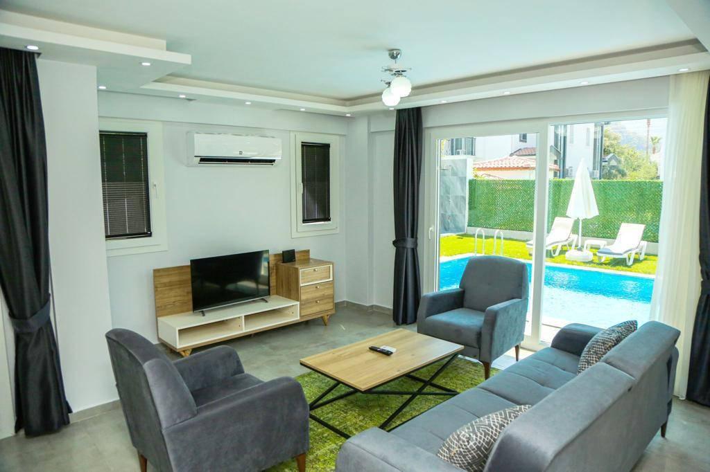 Ortaca Dalyan'da Merkezi Konumda, Özel Havuzlu, 7 Kişilik Villa-35102