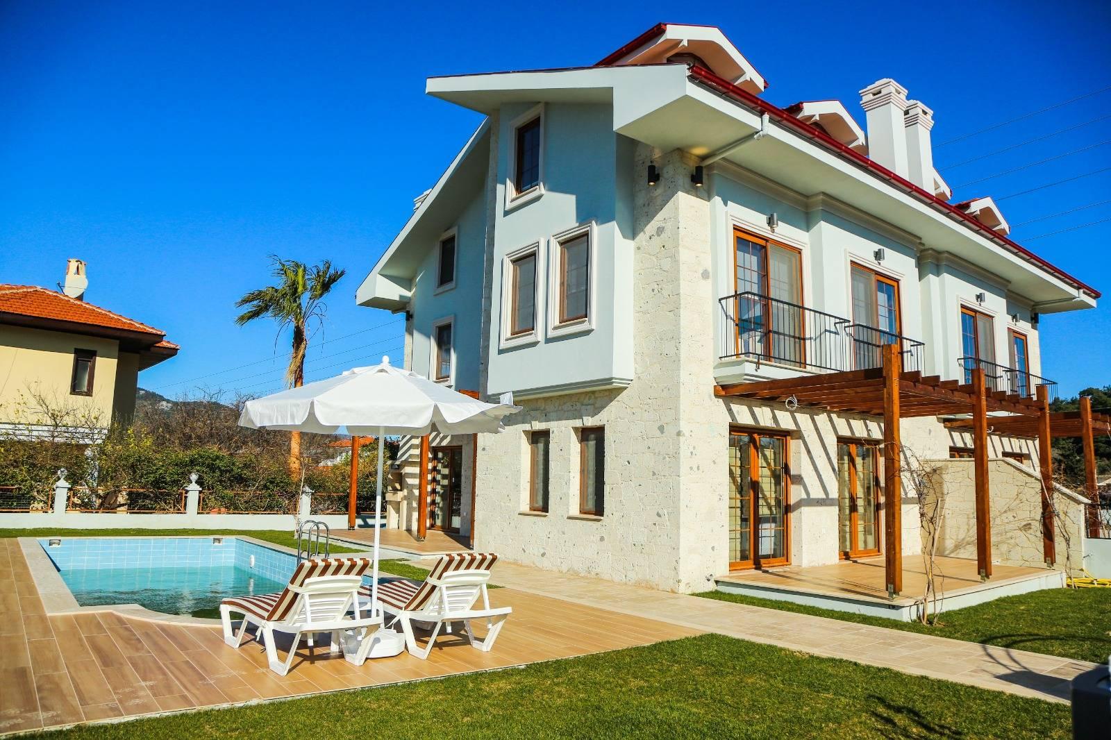 Ortaca Dalyan'da Sakin Konumda, Özel Havuzlu, Modern Villa-41300