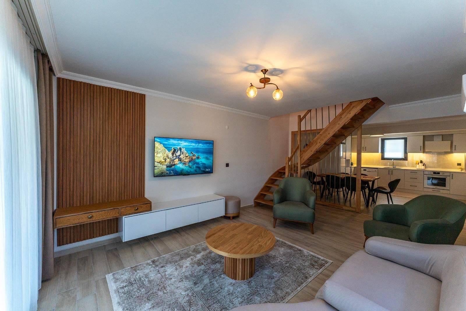 Fethiye Çiftlik'te Plaja Yürüme Mesafesinde, Özel Havuzlu, Şık Villa-42634