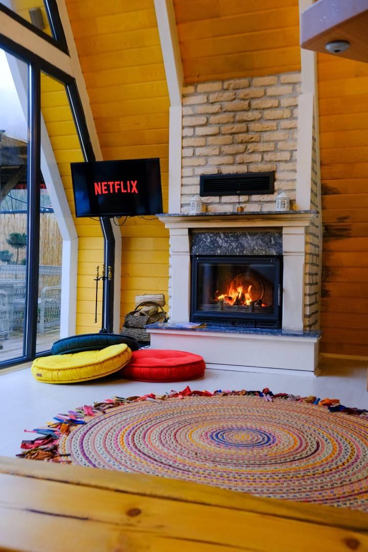 İstanbuldere'de Muhteşem Doğada, Özel Havuzlu, Modern Bungalov-36398