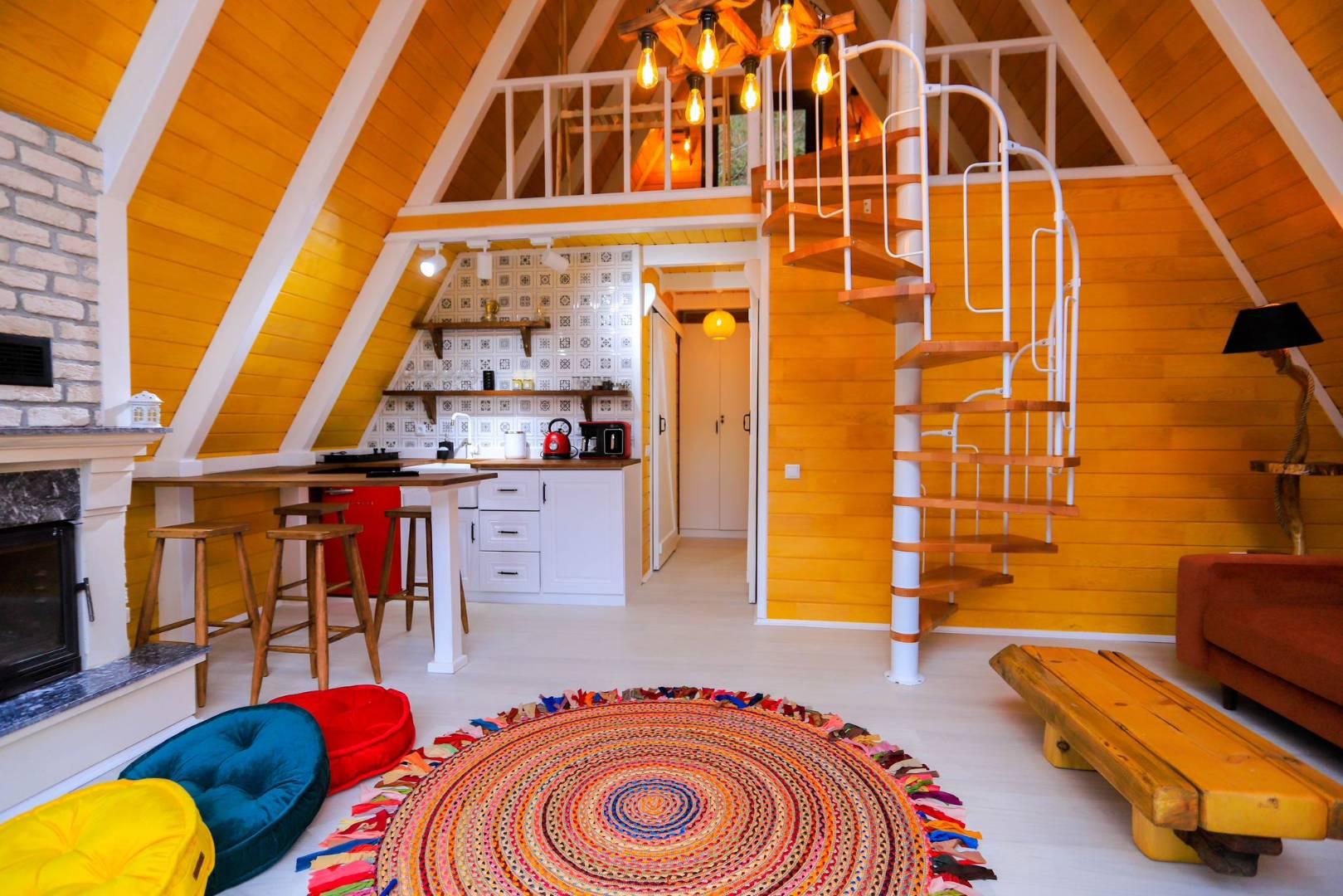 İstanbuldere'de Muhteşem Doğada, Özel Havuzlu, Modern Bungalov-36398