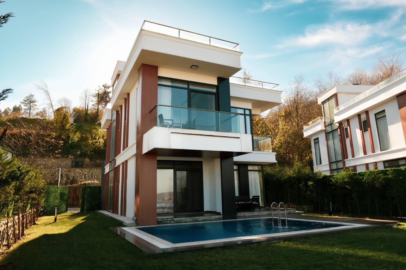 Sapanca Kuruçeşme'de Kalabalık Gruplara Uygun, Özel Havuzlu, 5+1 Villa-36118
