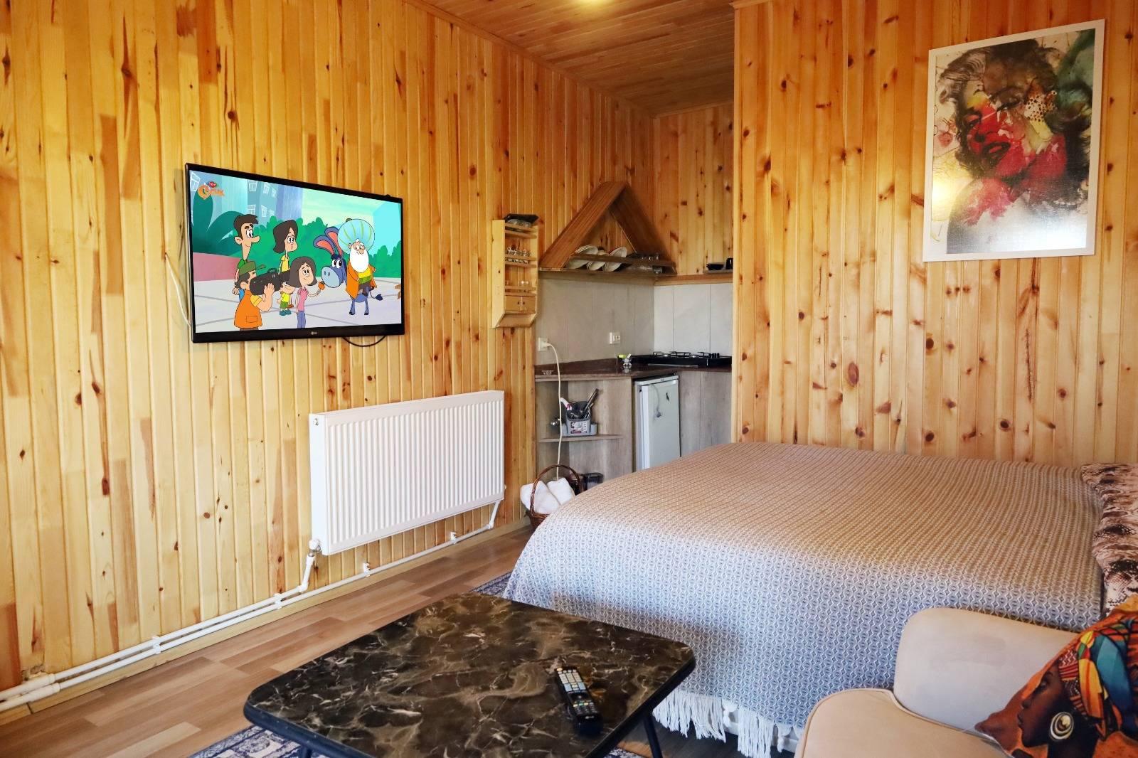 Sapanca Memnuniye'de Geniş Ailelere Uygun, Kiralık Ahşap Ev-29244