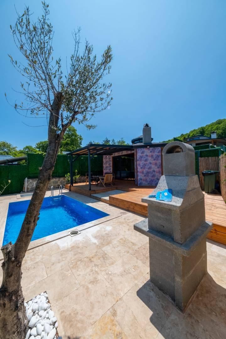 Sapanca Nailiye'de Minimalist Tasarımlı, Özel Havuzlu, 1+0 Villa-43780