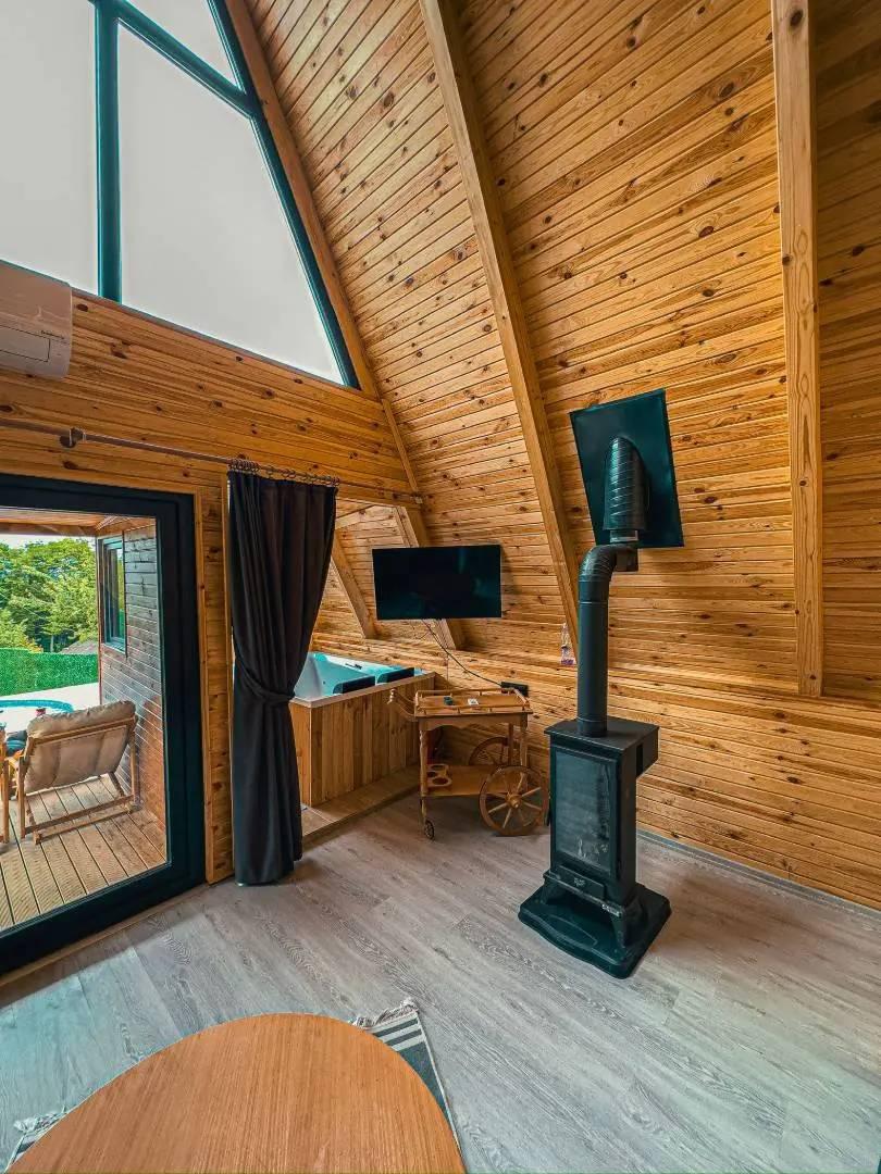 Sapanca Nailiye'de Minimalist Tasarımlı, Özel Havuzlu, 2+1 Bungalov-42348