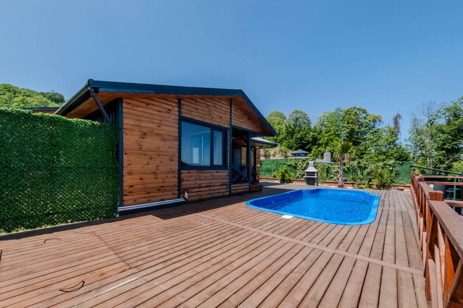 Sapanca Nailiye'de Muhteşem Doğada, Isıtmalı Havuzlu, 1+1 Villa-43778