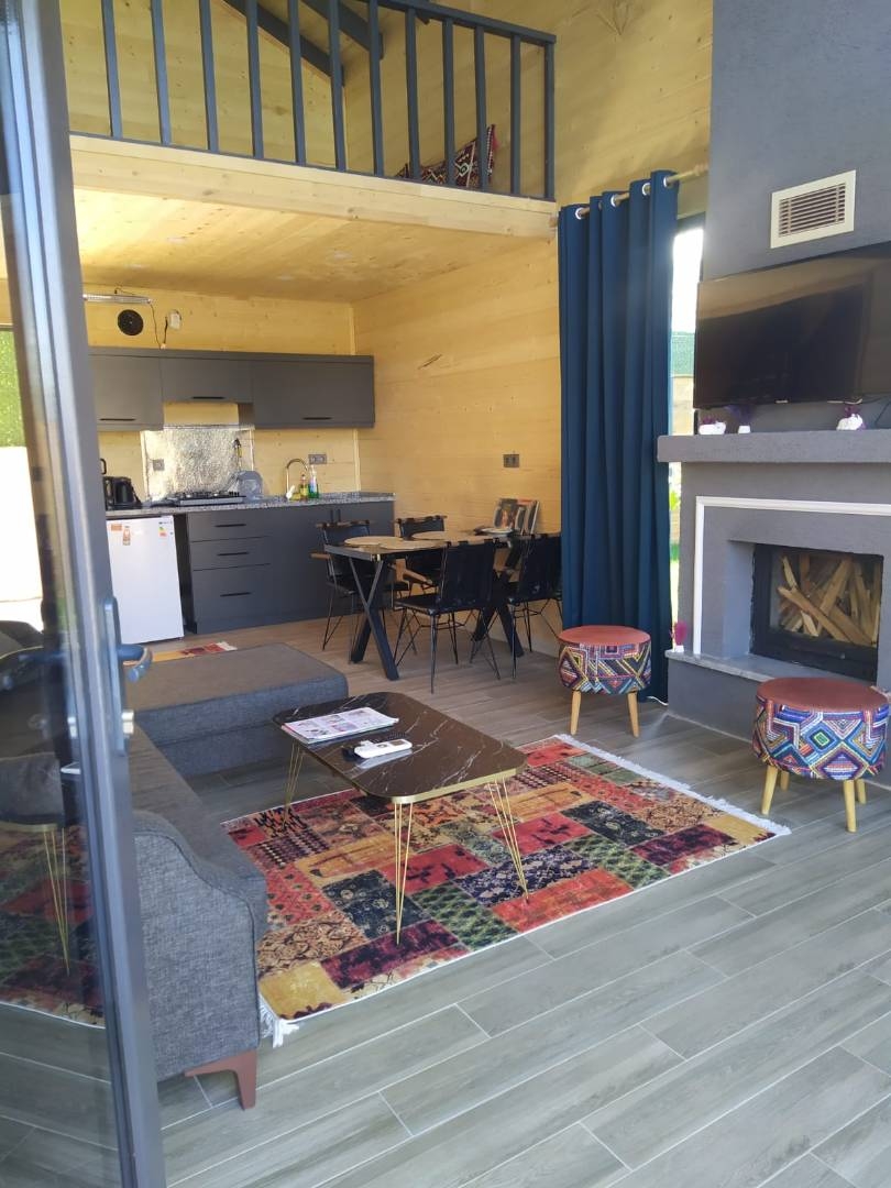 Sapanca'da Çekirdek Ailelere Uygun, Isıtmalı Havuzlu, Şık Bungalov