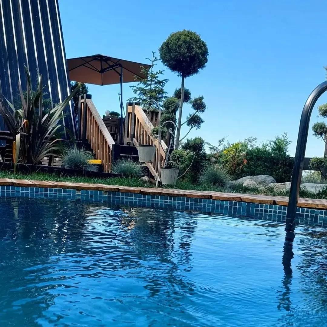 Sapanca'da Eşsiz Doğa Manzaralı, Özel Havuzlu, Kiralık Şık Bungalov-23417