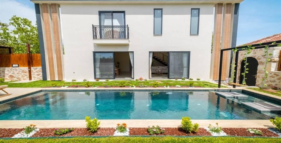 Kaş Sarıbelen'de Huzurlu Doğada, Özel Havuzlu, Balayı Villası-40510