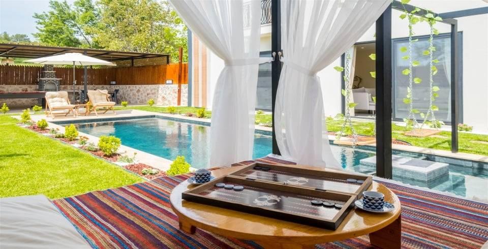 Kaş Sarıbelen'de Huzurlu Doğada, Özel Havuzlu, Balayı Villası-40510