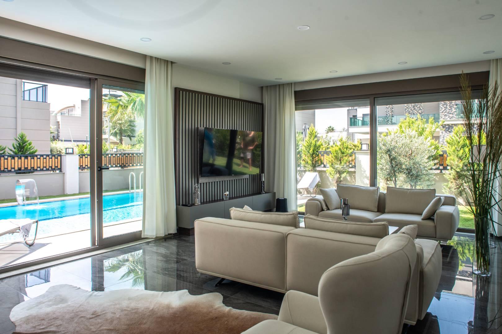 Serik Belek'te Geniş Ailelere Uygun, Özel Havuzlu, Lüks Villa-43562