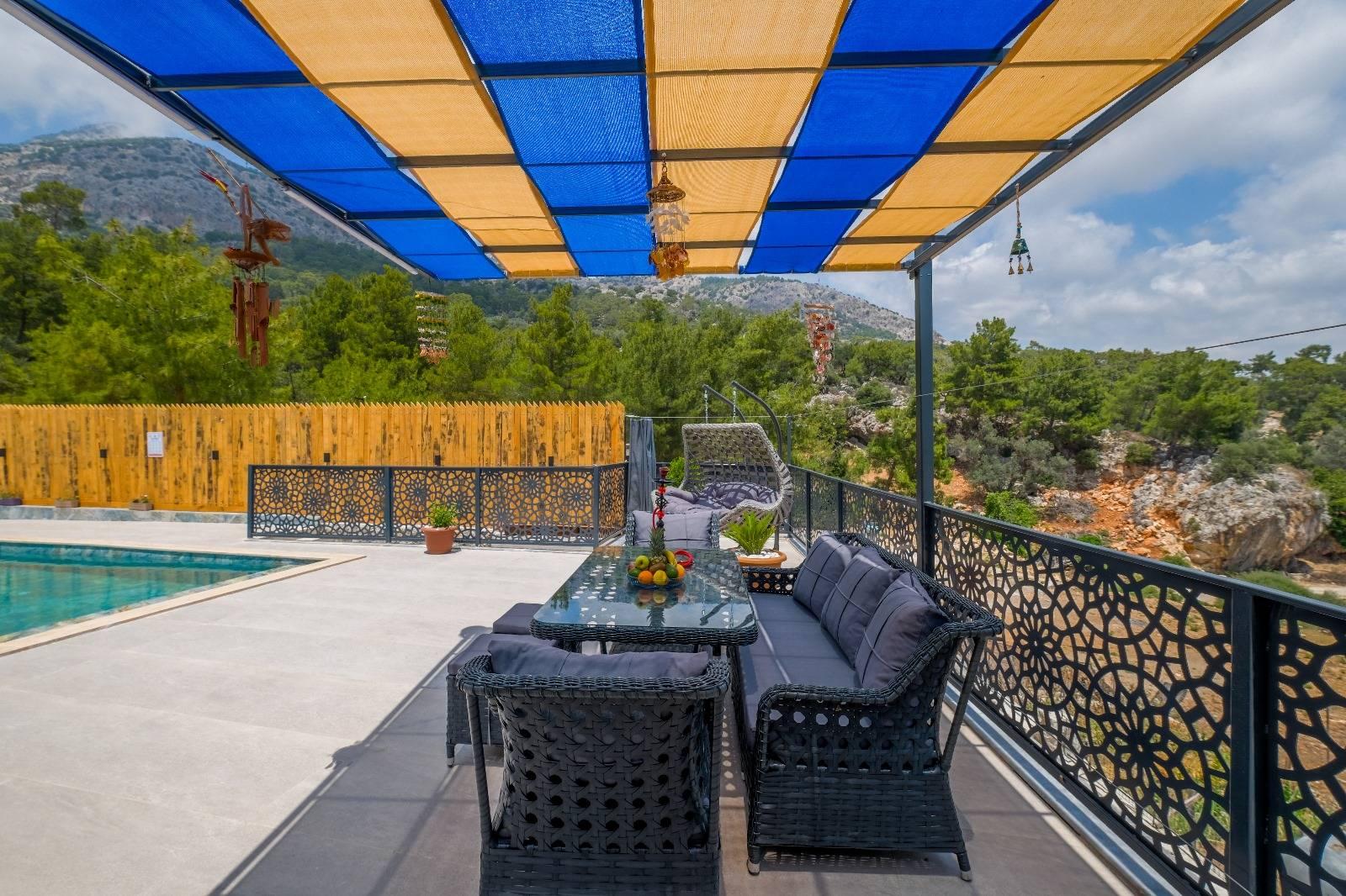 Seydikemer Karadere'de Muhteşem Doğada, Özel Havuzlu, 2+1 Villa-43808