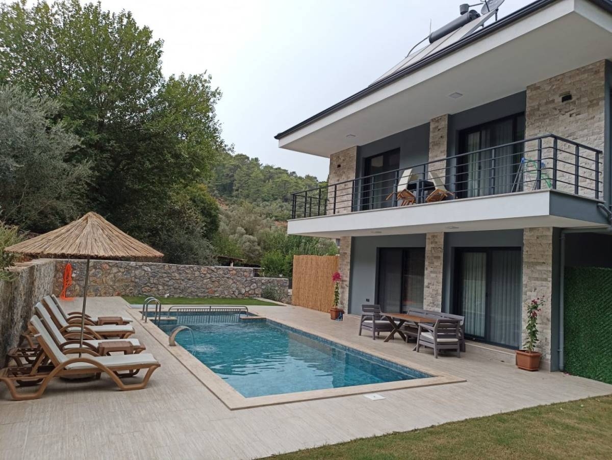 Ula Gökçe'de Doğa İçerisinde, Özel Havuzlu, Kiralık Villa