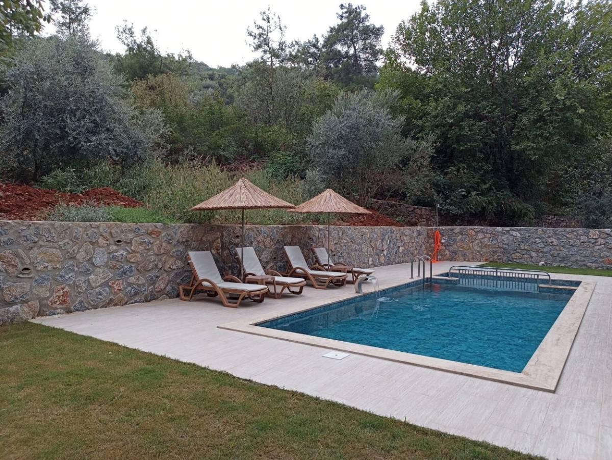 Ula Gökçe'de Doğa İçerisinde, Özel Havuzlu, Kiralık Villa-43745