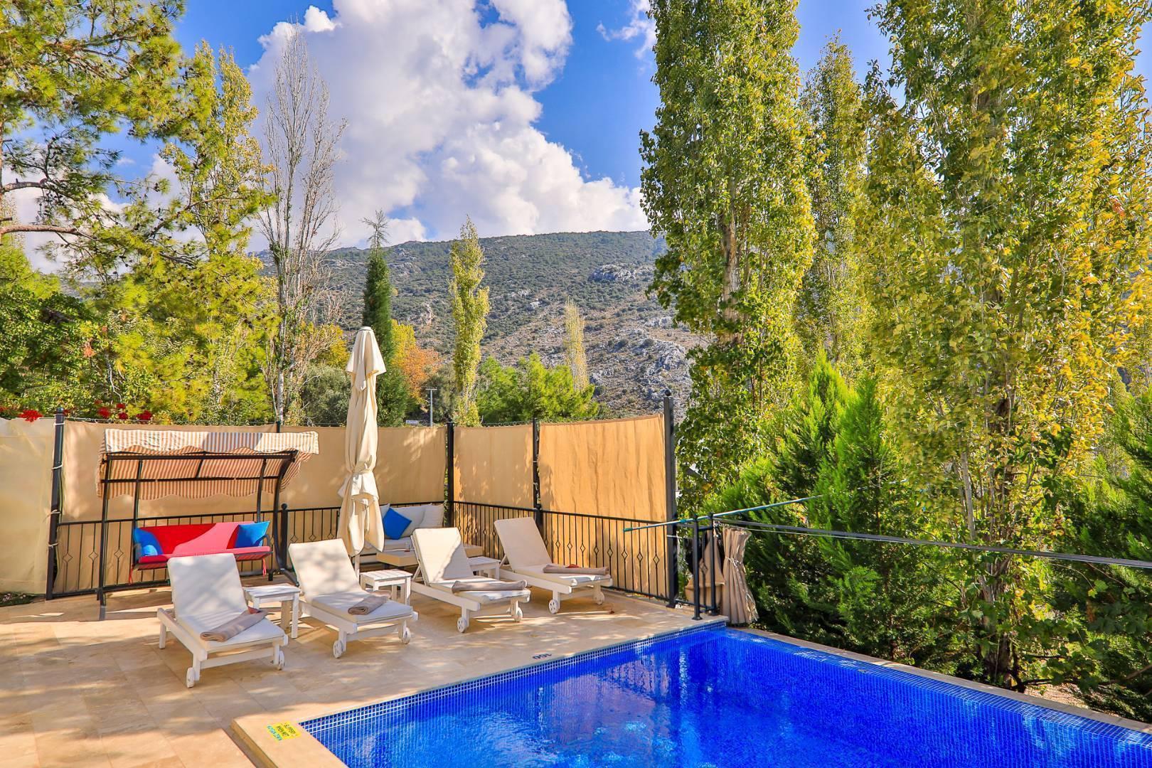 Kaş İslamlar'da Muhteşem Doğada, Özel Havuzlu, Şık Villa-43997