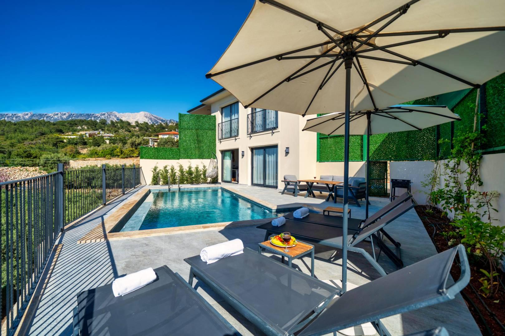 Fethiye Faralya'da Doğa İçerisinde, Özel Havuzlu, Şık Villa-42752