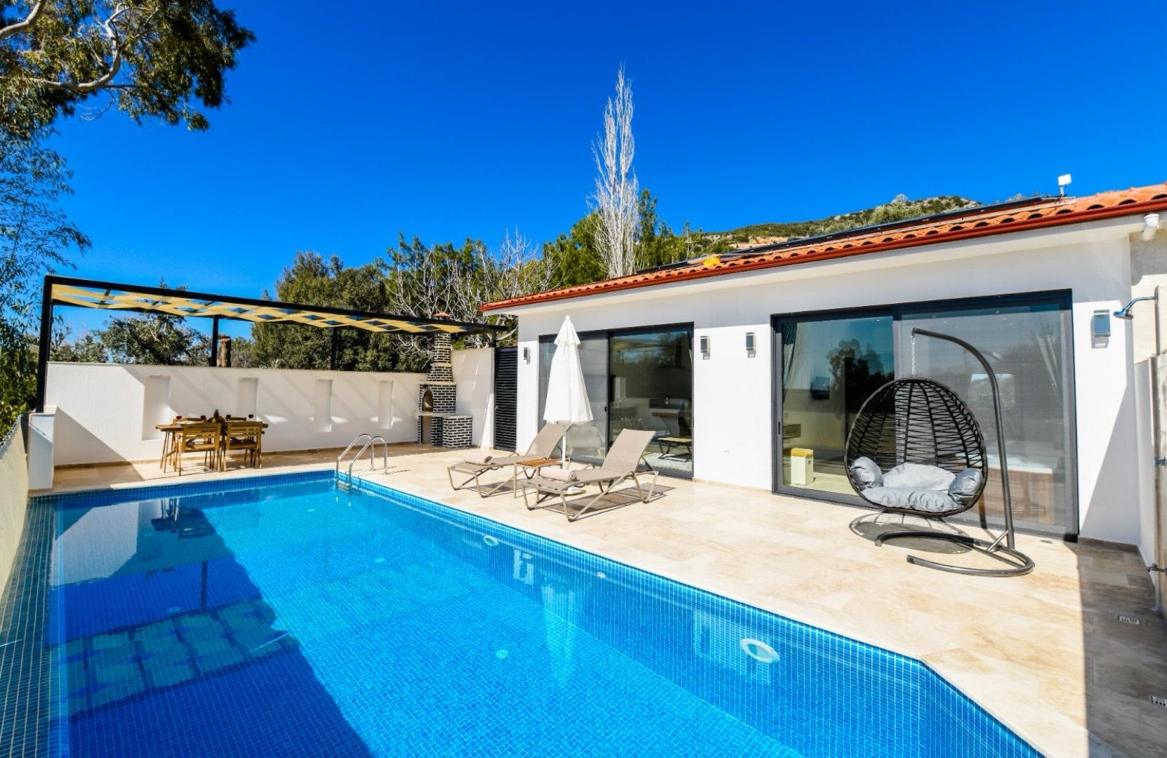 Kaş İslamlar'da Özel Havuzlu, Jakuzili, 1+1, Lüks Balayı Villası-38776